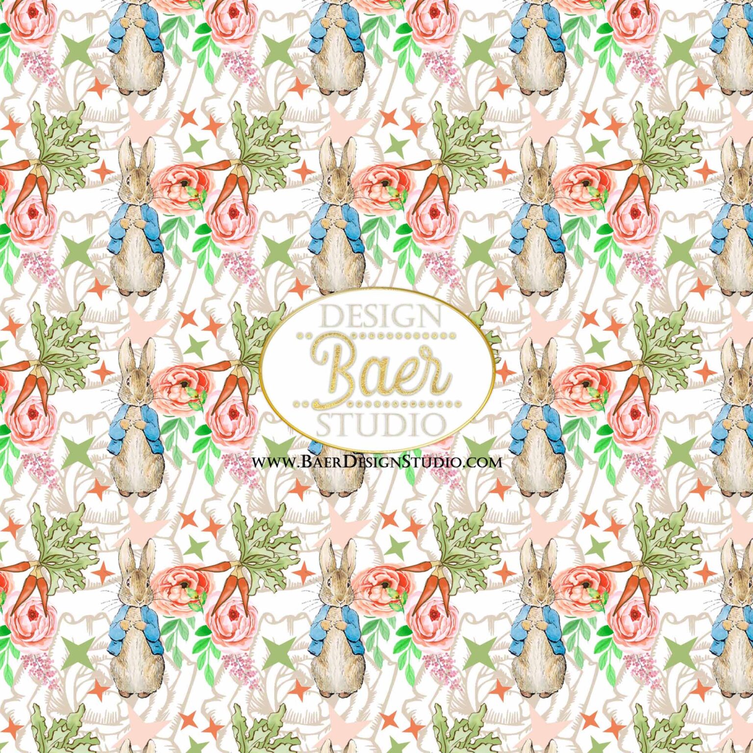 Peter Rabbit Scrapbook Paper, Printable Downloads, Seamless Backgrounds ...