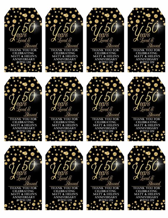 Blessing printable tags, Loved and Blessed Party Favor Tag 1909 - Baer ...