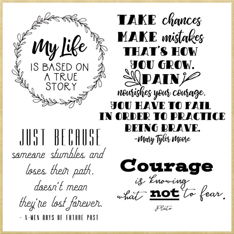 SCRAPBOOKING QUOTES:Bravery Quotes, Courage Quotes, Sports Quotes