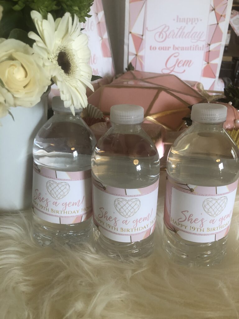 DIY Printable Water Bottle Labels 1, 2, 3 EASY - Baer Design Studio