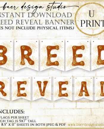 Breed Reveal Printable banner