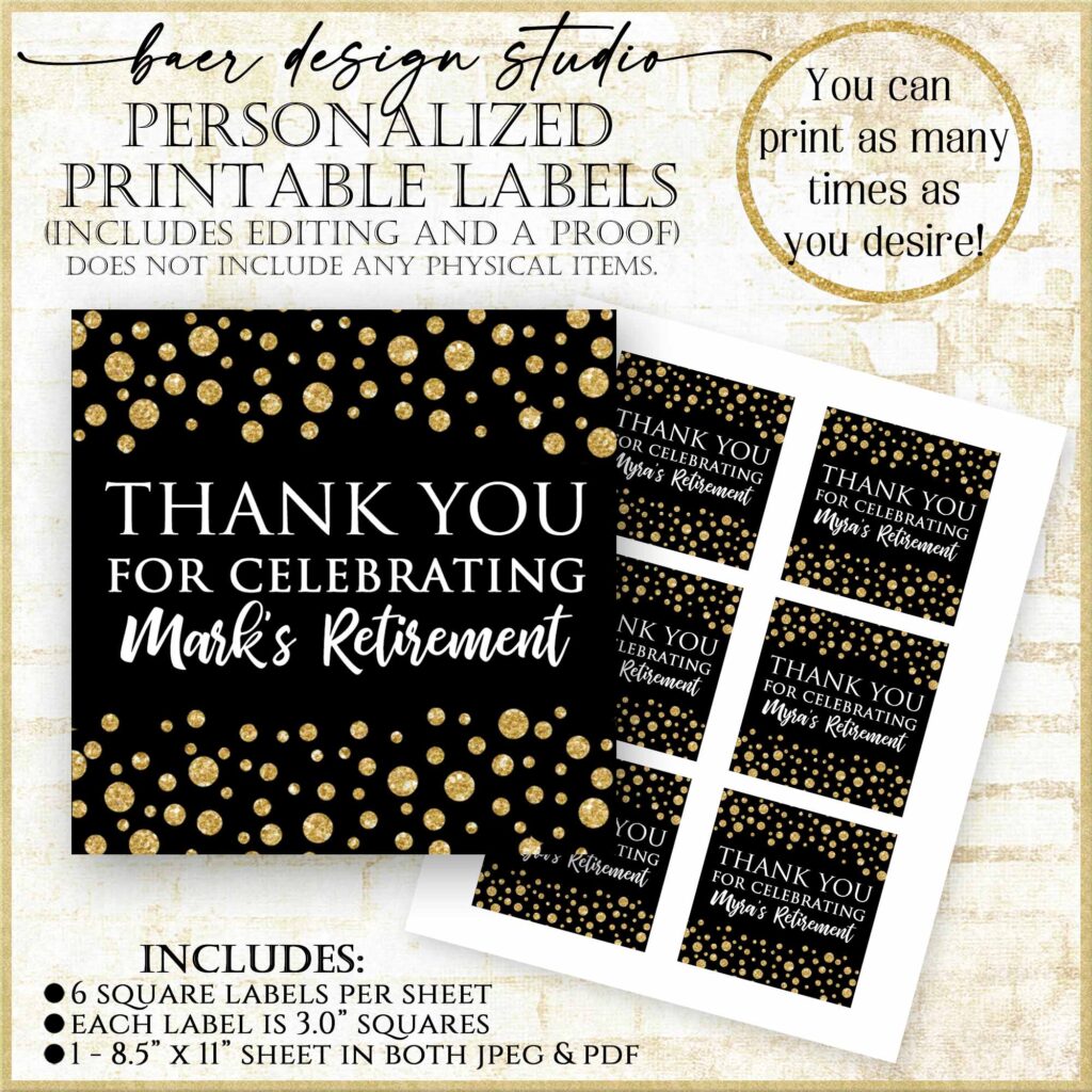 Gold Glitter Circles Printable Planner Stickers
