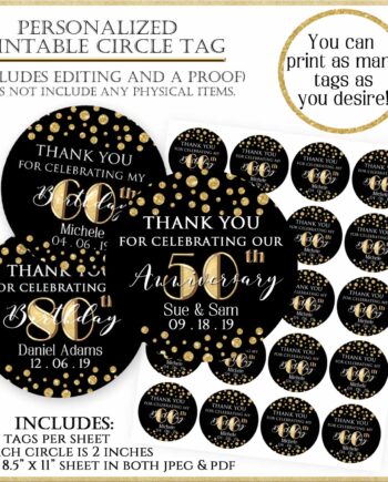 2 inch round thank you labels