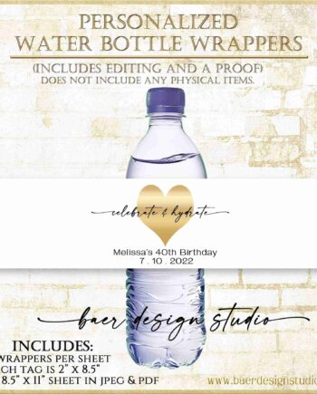 Celebrate and Hydrate Label
