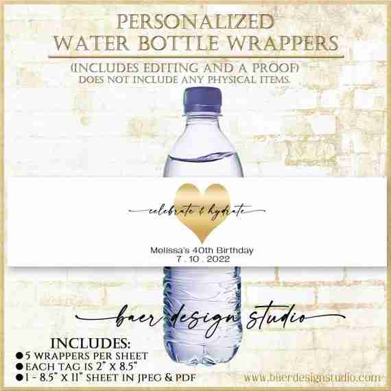 Celebrate and Hydrate Label