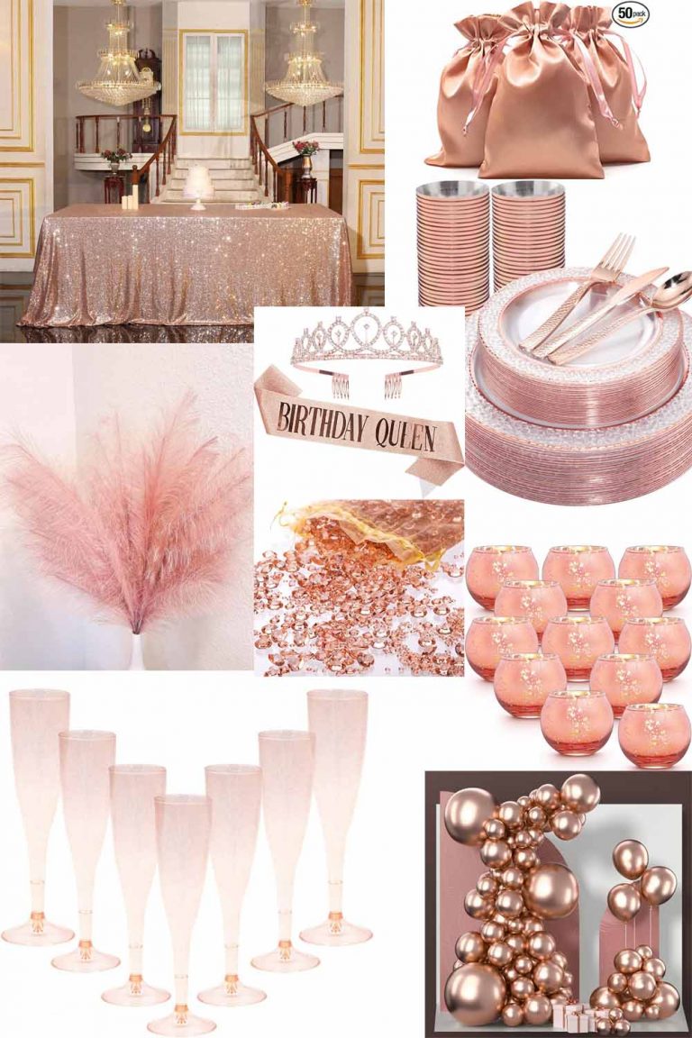 15 Stunning Rose Gold Party Theme Ideas - Baer Design Studio