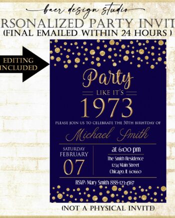 1973 Party Invitation