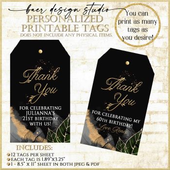 Personalized Favor Tag